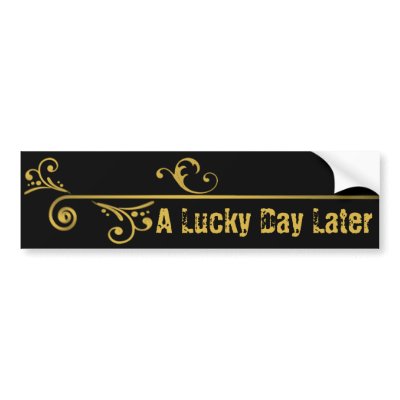 A LUCKY DAY LATER SKATE BOARD BUMPER STICKERS by aluckydaylater