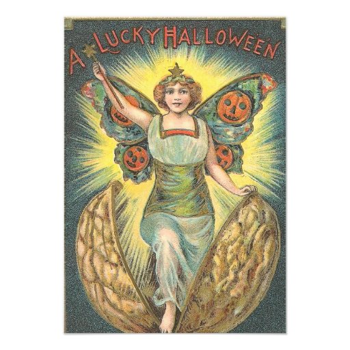 A Lucky Halloween Vintage Invite