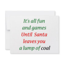 A Lump Of Coal invitations