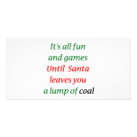 A Lump Of Coal Customized Photo Card