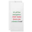 A Lump Of Coal rack cards by omgoshitschristmas A Lump Of Coal rack cards