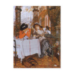 A Luncheon (Petite Dejeuner) by James Tissot Postcard