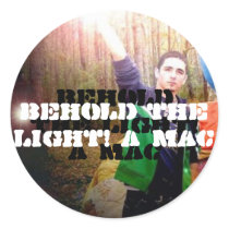 A Mac Round Stickers - Customized stickers