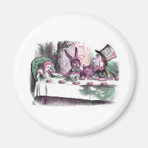 A Mad Tea Party Pastels Refrigerator Magnet