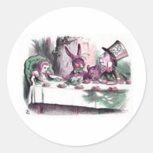 A Mad Tea Party Pastels Stickers