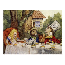A Mad Tea Party Postcard
