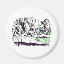 A Mad Tea Party Refrigerator Magnet