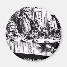 A MAD TEA-PARTY REFRIGERATOR MAGNET