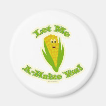 A Maize-ing Corn Refrigerator Magnet