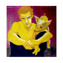A Man And His Pig Poster posters