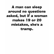 A man can sleep around no question... Funny Tshirt by TShirtMadness A man can sleep around no question... Funny Tshirt