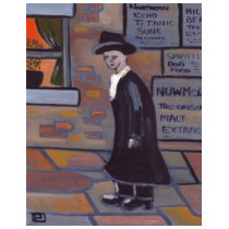 A MAN IN A TRILBY HAT t-shirts