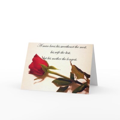 A Man Loves... Greeting Card by BawdyBits