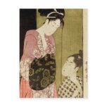 A Man Painting a Woman Post Cards