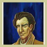 a man Portrait painting work Poster posters