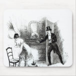 A man visiting a prostitute mouse pad