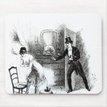 A man visiting a prostitute mouse pad