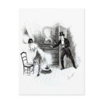 A man visiting a prostitute post cards