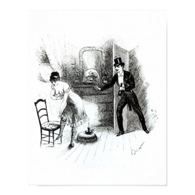 A man visiting a prostitute poster by bridgemanart