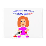 A Man's heart Post Card
