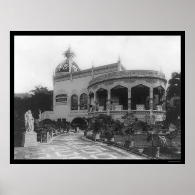 A Mansion in Rio de Janeiro 1902 Posters by lc_vintagephotos