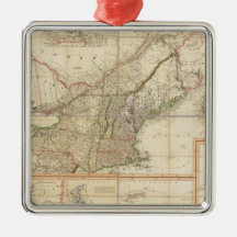 A Map of Cabotia Christmas Ornaments