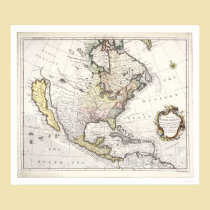 A Map of North America posters