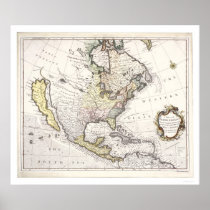 A Map of North America Posters