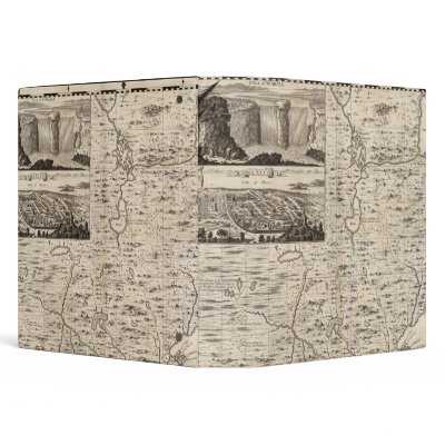 A Map of the British Empire in America Sheet 1 Vinyl Binders by davidrumsey