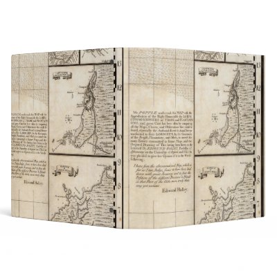 A Map of the British Empire in America Sheet 20 3 Ring Binder by davidrumsey