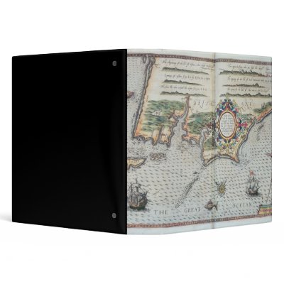 A Map of the coastline of Brittany, 1588 Binders by bridgemanart