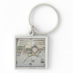 A Map of the coastline of Brittany, 1588 Key Chains
