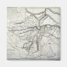 A Map of the Kingdom of Kabul Refrigerator Magnet