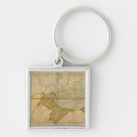 A Map of The State of Pennsylvania Keychains