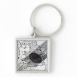 A Map Showing the Passage of  Shadow of the Moon Keychain