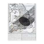 A Map Showing the Passage of  Shadow of the Moon Postcards