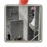 A Marine and role-playing enemy aggressor Christmas Tree Ornaments