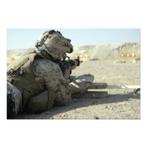 A Marine fires a M16A2 service rifle