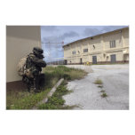 A Marine posts security