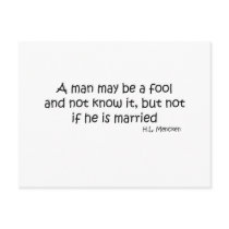 A Married Fool quote postcards