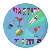 A martini night magnet/coaster