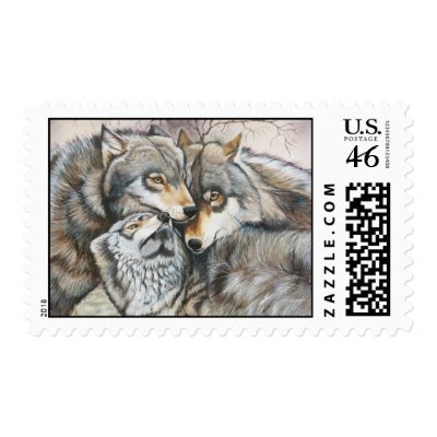 "A Meeting of Minds" Postage by paintonmypaws