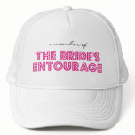 "A Member of The Bride's Entourage" Trucker Cap Hats