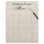 A Memo From Mom... With Pencil Stationery Personalized Letterhead