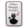 A Meow Massages the Heart Macbook Sleeves