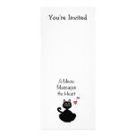 A Meow Massages the Heart Personalized Invitation