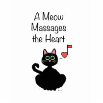 A Meow Massages the Heart Photo Cutout