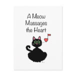 A Meow Massages the Heart Postcards