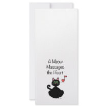 A Meow Massages the Heart Personalized Rack Card