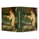 A Mermaid by John William Waterhouse 3 Ring Binder